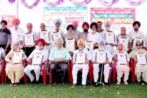 ਪੰਜਾਬ ਪੈਨਸ਼ਨਰਜ਼ ਯੂਨੀਅਨ ਜ਼ਿਲ੍ਹਾ ਫਰੀਦਕੋਟ ਨੇ 43 ਪੈਨਸ਼ਨਰ ਕੀਤੇ ਸਨਮਾਨਿਤ
