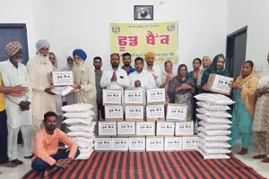 ਬਲਾਕ ਨਿਹਾਲ ਸਿੰਘ ਵਾਲਾ ਦੀ ਸਾਧ-ਸੰਗਤ ਨੇ 20 ਲੋੜਵੰਦ ਪਰਿਵਾਰਾਂ ਨੂੰ ਦਿੱਤਾ ਰਾਸ਼ਨ