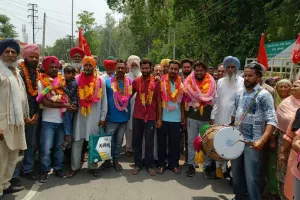 ਜੇਲ੍ਹ ਚ ਬੰਦ ਜ਼ਮੀਨ ਪ੍ਰਾਪਤੀ ਸੰਘਰਸ਼ ਕਮੇਟੀ ਦੇ ਆਗੂ ਤੇ ਕਾਰਕੁਨ ਰਿਹਾਅ