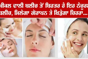 ਕੈਮੀਕਲ ਵਾਲੀ ਬਲੀਚ ਤੋਂ ਬਿਹਤਰ ਹੈ ਇਹ ਨੈਚੁਰਲ ਬਲੀਚ, ਮਿਲਣਗੇ ਬਹੁਤ ਸਾਰੇ ਫ਼ਾਇਦੇ