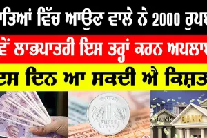ਖਾਤਿਆਂ ‘ਚ ਆਉਣ ਵਾਲੇ ਨੇ 2000 ਰੁਪਏ, ਪੰਦਰ੍ਹਵੀਂ ਕਿਸ਼ਤ ਲੈਣ ਲਈ ਕਰਨਾ ਹੋਵੇਗਾ ਇਹ ਕੰਮ