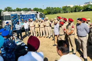 ਰੈਪਿਡ ਐਕਸ਼ਨ ਫੋਰਸ ਨੇ ਘੱਟ ਘਾਤਕ ਹਥਿਆਰਾਂ ਅਤੇ ਗੋਲਾ ਬਾਰੂਦ ਦੀ ਪ੍ਰਦਰਸ਼ਨੀ ਲਗਾਈ