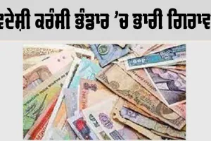 ਵਿਦੇਸ਼ੀ ਮੁਦਰਾ ਭੰਡਾਰ ’ਚ ਭਾਰੀ ਗਿਰਾਵਟ, 5.24 ਅਰਬ ਡਾਲਰ ਡਿੱਗ ਕੇ 617.23 ਅਰਬ ਡਾਲਰ ’ਤੇ