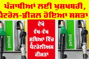 Petrol Price: ਪੈਟਰੋਲ-ਡੀਜ਼ਲ ਦੀਆਂ ਨਵੀਆਂ ਕੀਮਤਾਂ ਜਾਰੀ, ਜਾਣੋ ਆਪਣੇ ਸ਼ਹਿਰ ਦਾ ਰੇਟ