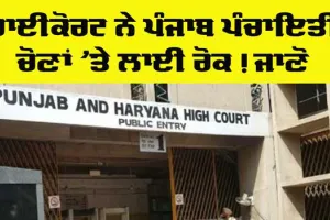 Punjab Panchayat Elections: ਹਾਈਕੋਰਟ ਨੇ ਪੰਜਾਬ ਪੰਚਾਇਤੀ ਚੋਣਾਂ ’ਤੇ ਲਾਈ ਰੋਕ