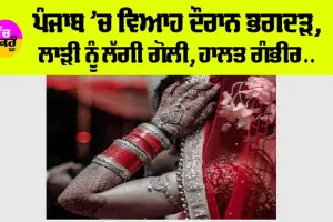 Punjab: ਪੰਜਾਬ ’ਚ ਵਿਆਹ ਦੌਰਾਨ ਭਗਦੜ, ਲਾੜੀ ਨੂੰ ਲੱਗੀ ਗੋਲੀ, ਹਾਲਤ ਗੰਭੀਰ…