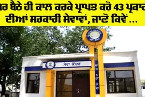 Punjab Government Scheme: ਘਰ ਬੈਠੇ ਹੀ ਕਾਲ ਕਰਕੇ ਪ੍ਰਾਪਤ ਕੀਤੀਆਂ ਜਾ ਸਕਦੀਆਂ 43 ਪ੍ਰਕਾਰ ਦੀਆਂ ਸਰਕਾਰੀ ਸੇਵਾਵਾਂ