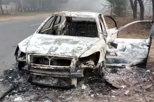 Fire Accident News: ਕਾਰ ‘ਚ ਚੱਲ ਰਹੇ ਹੀਟਰ ਕਾਰਨ ਲੱਗੀ ਅੱਗ, ਚਾਲਕ ਵਾਲ-ਵਾਲ ਬਚਿਆ