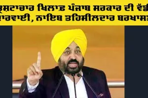 Action Against Corruption: ਭ੍ਰਿਸ਼ਟਾਚਾਰ ਖਿਲਾਫ ਸਰਕਾਰ ਦੀ ਵੱਡੀ ਕਾਰਵਾਈ, ਨਾਇਬ ਤਹਿਸੀਲਦਾਰ ਬਰਖ਼ਾਸਤ