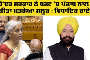 Budget News: ਕੇਂਦਰ ਸਰਕਾਰ ਨੇ ਬਜਟ ’ਚ ਪੰਜਾਬ ਨਾਲ ਕੀਤਾ ਮਤਰੇਆ ਸਲੂਕ : ਵਿਧਾਇਕ ਰਾਏ