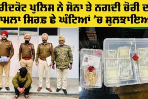 Faridkot Theft Case: ਫ਼ਰੀਦਕੋਟ ਪੁਲਿਸ ਨੇ ਨਗਦੀ ਤੇ ਸੋਨਾ ਚੋਰੀ ਦਾ ਮਾਮਲਾ ਸਿਰਫ 6 ਘੰਟਿਆਂ ’ਚ ਸੁਲਝਾਇਆ