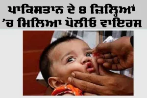 Polio Virus: ਪੋਲੀਓ ਵਾਇਰਸ ਮਿਲਣ ਕਾਰਨ ਪਾਕਿਸਤਾਨ ਦੇ 8 ਜ਼ਿਲ੍ਹਿਆਂ ਨੂੰ ਪਿਆ ਫਿਕਰ