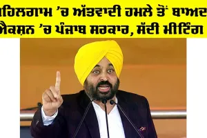 Pahalgam Attack: ਪਹਿਲਗਾਮ ਹਮਲੇ ਤੋਂ ਬਾਅਦ ਐਕਸ਼ਨ ‘ਚ ਪੰਜਾਬ ਸਰਕਾਰ, ਮੁੱਖ ਮੰਤਰੀ ਨੇ ਸੱਦੀ ਮੀਟਿੰਗ
