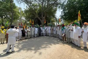 Protest March: ਸੰਯੁਕਤ ਕਿਸਾਨ ਮੋਰਚੇ ਵੱਲੋਂ ਰੋਸ ਮਾਰਚ
