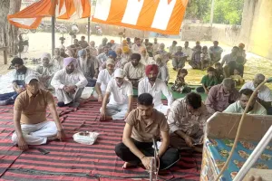 Naam Charcha: ਪਵਿੱਤਰ ਗੁਰਗੱਦੀ ਮਹੀਨੇ ਦੀ ਖੁਸ਼ੀ ’ਚ ਨਾਮ ਚਰਚਾ ਕਰਕੇ ਸਾਧ-ਸੰਗਤ ਨੇ ਗਾਇਆ ਗੁਰੂ ਜੱਸ