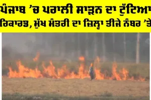 Punjab Stubble Burning: ਪੰਜਾਬ ’ਚ ਪਰਾਲੀ ਸਾੜਨ ਦਾ ਟੁੱਟਿਆ ਰਿਕਾਰਡ, ਮੁੱਖ ਮੰਤਰੀ ਦਾ ਜ਼ਿਲ੍ਹਾ ਤੀਜੇ ਨੰਬਰ ’ਤੇ