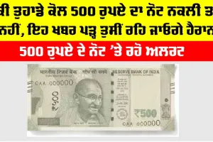 500 Notes Alert: ਕੀ ਤੁਹਾਡੇ ਕੋਲ 500 ਰੁਪਏ ਦਾ ਨੋਟ ਨਕਲੀ ਤਾਂ ਨਹੀਂ, ਇਹ ਖਬਰ ਪੜ੍ਹ ਤੁਸੀਂ ਰਹਿ ਜਾਓਗੇ ਹੈਰਾਨ