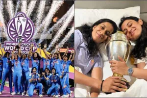 Team India: ਜੇਮਿਮਾ ਤੇ ਸਮ੍ਰਿਤੀ ਮੰਧਾਨਾ ਨੇ ਟਰਾਫੀ ਨਾਲ ਖਿਚਵਾਈ ਤਸਵੀਰ, ਚਿਹਰੇ ’ਤੇ ਨਜ਼ਰ ਆਈ ਜਿੱਤ ਦੀ ਖੁਸ਼ੀ