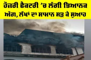 Ludhiana News: ਹੌਜ਼ਰੀ ਫੈਕਟਰੀ ’ਚ ਲੱਗੀ ਭਿਆਨਕ ਅੱਗ, ਲੱਖਾਂ ਦਾ ਸਾਮਾਨ ਸੜ ਕੇ ਸੁਆਹ