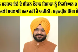 Bhagwant Mann Government: ਭਗਵੰਤ ਮਾਨ ਸਰਕਾਰ ਝੋਨੇ ਦੇ ਸੀਜ਼ਨ ਦੌਰਾਨ ਕਿਸਾਨਾਂ ਨੂੰ ਨਿਰਵਿਘਨ 8 ਘੰਟੇ ਬਿਜਲੀ ਸਪਲਾਈ ਬਣਾ ਰਹੀ ਹੈ ਯਕੀਨੀ : ਤਰੁਨਪ੍ਰੀਤ ਸਿੰਘ ਸੌਂਦ