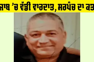 Punjab Crime News: ਪੰਜਾਬ 'ਚ ਵੱਡੀ ਵਾਰਦਾਤ, ਸਰਪੰਚ ਦਾ ਕਤਲ