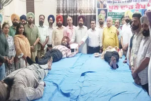 Shaheed Udham Singh: ਜ਼ਿਲ੍ਹਾ ਪੱਤਰਕਾਰ ਯੂਨੀਅਨ ਵੱਲੋਂ ਸ਼ਹੀਦ ਊਧਮ ਸਿੰਘ ਦੇ ਸ਼ਹੀਦੀ ਦਿਵਸ ਨੂੰ ਸਮਰਪਿਤ ਵਿਸ਼ਾਲ ਖੂਨਦਾਨ ਕੈਂਪ
