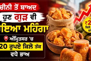 Jaggery Price Hike: ਚੀਨੀ ਤੋਂ ਬਾਅਦ ਹੁਣ ਗੁੜ ਵੀ ਹੋਇਆ ਮਹਿੰਗਾ, ਅੰਮ੍ਰਿਤਸਰ ’ਚ 20 ਰੁਪਏ ਕਿਲੋ ਤੱਕ ਵਧੇ ਭਾਅ