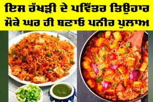 Paneer Pulao Recipe: ਇਸ ਰੱਖੜੀ ਦੇ ਪਵਿੱਤਰ ਤਿਉਹਾਰ ਮੌਕੇ ਘਰ ਹੀ ਬਣਾਓ ਪਨੀਰ ਪੁਲਾਅ