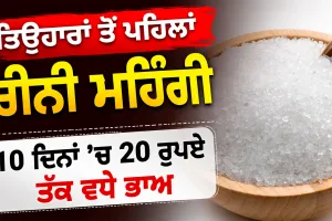 Sugar Price Hike: ਤਿਉਹਾਰਾਂ ਤੋਂ ਪਹਿਲਾਂ ਚੀਨੀ ਮਹਿੰਗੀ, 10 ਦਿਨਾਂ ’ਚ 20 ਰੁਪਏ ਤੱਕ ਵਧੇ ਭਾਅ