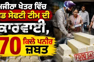 Cheese Seized: ਮਜੀਠਾ ਖੇਤਰ ਵਿੱਚ ਫੂਡ ਸੇਫਟੀ ਟੀਮ ਦੀ ਕਾਰਵਾਈ, 70 ਕਿਲੋ ਪਨੀਰ ਜ਼ਬਤ