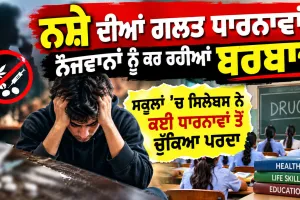 ਨਸ਼ੇ ਦੀਆਂ ਗਲਤ ਧਾਰਨਾਵਾਂ ਨੌਜਵਾਨਾਂ ਨੂੰ ਕਰ ਰਹੀਆਂ ਬਰਬਾਦ, ਸਕੂਲਾਂ ’ਚ ਸਿਲੇਬਸ ਨੇ ਕਈ ਧਾਰਨਾਵਾਂ ਤੋਂ ਚੁੱਕਿਆ ਪਰਦਾ 