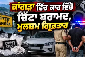 Heroin Seizure Himachal: ਕਾਂਗੜਾ ਵਿੱਚ ਕਾਰ ਵਿੱਚੋਂ ਚਿੱਟਾ ਬਰਾਮਦ, ਮੁਲਜ਼ਮ ਗ੍ਰਿਫ਼ਤਾਰ