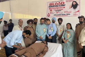 Blood Donation Camp: ਡੇਰਾ ਸ਼ਰਧਾਲੂਆਂ ਵੱਲੋਂ ਥੈਲੇਸੀਮੀਆ ਪੀੜਤ ਬੱਚਿਆਂ ਲਈ 94 ਯੂਨਿਟ ਖੂਨਦਾਨ