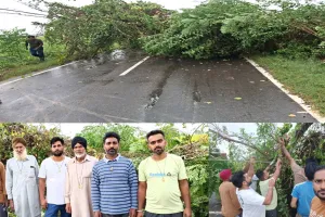 Heavy Rain: ਡੇਰਾ ਸੱਚਾ ਸੌਦਾ ਦੇ ਸੇਵਾਦਾਰਾਂ ਨੇ ਤੇਜ਼ ਹਨ੍ਹੇਰੀ ਤੇ ਮੀਂਹ ਕਾਰਨ ਸੜਕ ਤੇ ਡਿੱਗੇ ਦਰੱਖਤਾਂ ਨੂੰ ਹਟਾਇਆ