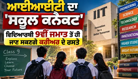 IIT School Connect Program: ਆਈਆਈਟੀ ਦਾ 'ਸਕੂਲ ਕਨੈਕਟ' ਵਿਦਿਆਰਥੀ 9ਵੀਂ ਜਮਾਤ ਤੋਂ ਹੀ ਜਾਣ ਸਕਣਗੇ ਕਰੀਅਰ ਦੇ ਰਸਤੇ 