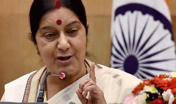 ਪਾਇਦਾਨ ‘ਤੇ ਤਿਰੰਗੇ ਵਾਲੀ ਤਸਵੀਰ ‘ਤੇ ਸੁਸ਼ਮਾ ਵੱਲੋਂ ਅਮੇਜਨ ਨੂੰ ਚੇਤਾਵਨੀ