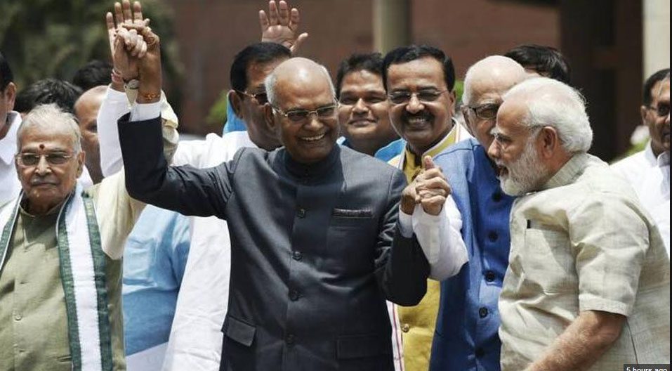 ਰਾਸ਼ਟਰਪਤੀ ਚੋਣਾਂ : ਕੋਵਿੰਦ ਨੇ ਭਰੇ ਨਾਮਜ਼ਦਗੀ ਕਾਗਜ਼