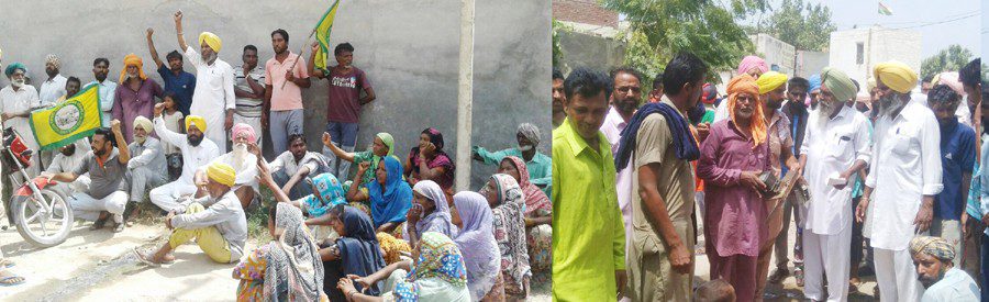 ਬਿਜਲੀ ਮੀਟਰ ਪੁੱਟਣ ਆਈ ਟੀਮ ਦਾ ਘਿਰਾਓ