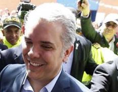 ਡਿਊਕ ਨੇ ਚੁੱਕੀ ਕੋਲੰਬੀਆ ਦੇ ਰਾਸ਼ਟਰਪਤੀ ਅਹੁਦੇ ਦੀ ਸਹੁੰ