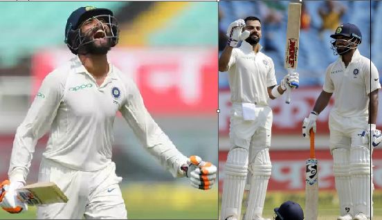 ਵਿਰਾਟ-ਜਡੇਜਾ ਦੇ ਸੈਂਕੜੇ, ਭਾਰਤ ਦਾ ਪਹਾੜਨੁਮਾ ਸਕੋਰ, ਵਿੰਡੀਜ਼ ਦੇ ਦੂਜੇ ਦਿਨ ਹੀ ਉੱਖੜੇ ਪੈਰ