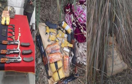 ਬੀਐਸਐਫ ਦੇ ਜਵਾਨਾਂ ਨੇ ਬਰਾਮਦ ਕੀਤਾ ਹਥਿਆਰਾਂ ਦਾ ਜਖੀਰਾ