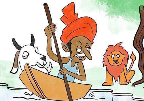 ਕਿਸਾਨ, ਸ਼ੇਰ ਤੇ ਲੰਗੜੀ ਗਾਂ