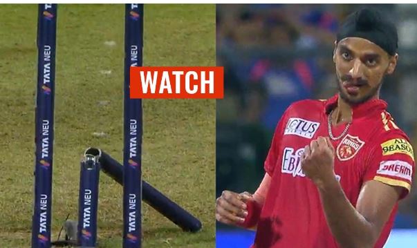 ਅਰਸ਼ਦੀਪ ਦੀ ਘਾਤਕ ਗੇਂਦਬਾਜ਼ੀ, ਤੋੜੇ 10-10 ਲੱਖ ਦੇ 2 ਸਟੰਪ