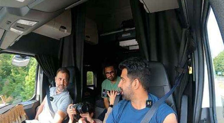 ਰਾਹੁਲ ਗਾਂਧੀ ਨੇ ਅਮਰੀਕਾ ’ਚ ਕੀਤੀ ਟਰੱਕ ਦੀ ਸਵਾਰੀ