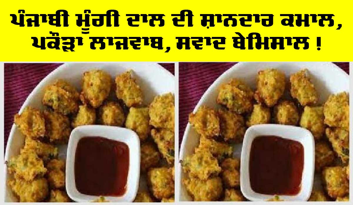 Special Moong Dal Pakoda : ਪੰਜਾਬੀ ਮੂੰਗੀ ਦਾਲ ਦੇ ਪਕੌੜਿਆਂ ਦੀ ਕਮਾਲ, ਸਵਾਦ ਬੇਮਿਸਾਲ