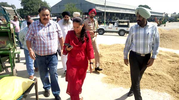 Paddy Procurement : ਡਿਪਟੀ ਕਮਿਸ਼ਨਰ ਵੱਲੋਂ ਨਾਭਾ ਮੰਡੀ ਦਾ ਦੌਰਾ, ਝੋਨੇ ਦੀ ਖਰੀਦ ਦਾ ਜਾਇਜ਼ਾ ਲਿਆ