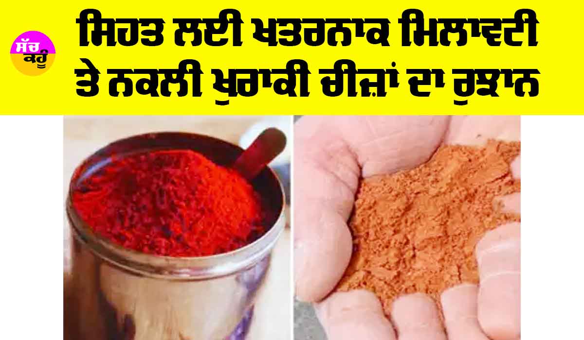 Artificial Food Items: ਸਿਹਤ ਲਈ ਖ਼ਤਰਨਾਕ ਮਿਲਾਵਟੀ ਤੇ ਨਕਲੀ ਖੁਰਾਕੀ ਚੀਜ਼ਾਂ ਦਾ ਰੁਝਾਨ