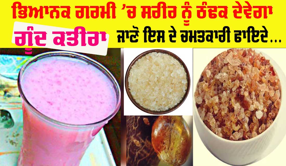 Gond Katira Benefits: ਭਿਆਨਕ ਗਰਮੀ ’ਚ ਵੀ ਸਰੀਰ ਨੂੰ ਠੰਢਕ ਪ੍ਰਦਾਨ ਕਰੇਗਾ ਗੂੰਦ ਕਤੀਰਾ, ਜਾਣੋ ਇਸ ਦੇ ਚਮਤਕਾਰੀ ਫਾਇਦੇ