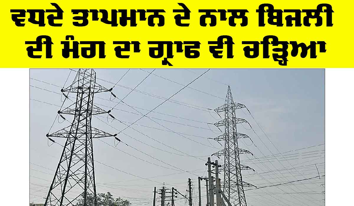 Punjab Electricity News: ਵਧਦੇ ਤਾਪਮਾਨ ਦੇ ਨਾਲ ਬਿਜਲੀ ਦੀ ਮੰਗ ਦਾ ਗ੍ਰਾਫ ਵੀ ਚੜ੍ਹਿਆ