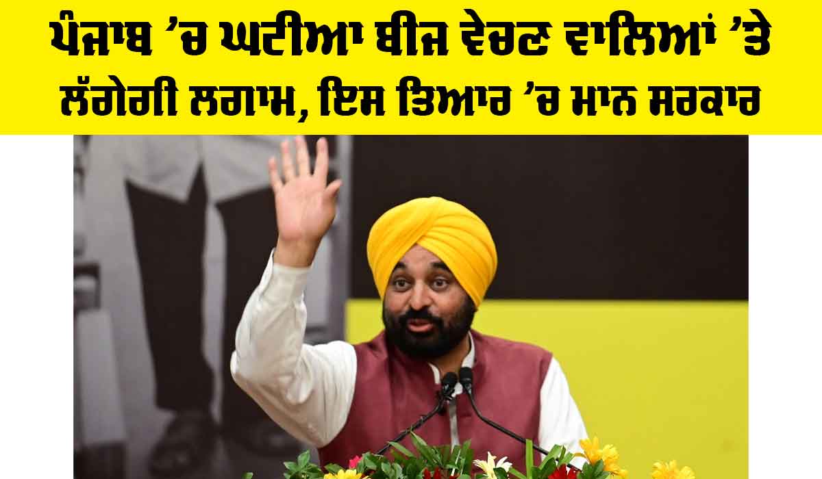 Punjab Substandard Seeds: ਪੰਜਾਬ ’ਚ ਘਟੀਆ ਬੀਜ ਵੇਚਣ ਵਾਲਿਆਂ ’ਤੇ ਲੱਗੇਗੀ ਲਗਾਮ, ਇਸ ਤਿਆਰ ’ਚ ਮਾਨ ਸਰਕਾਰ